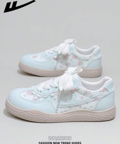 Floral Lace Lightweight Casual Sneakers