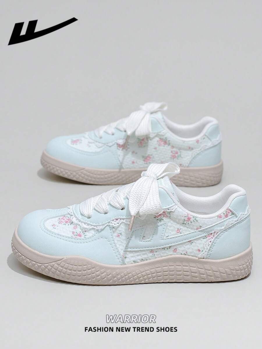 Floral Lace Lightweight Casual Sneakers